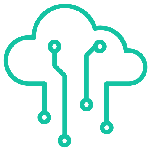 Secure cloud graphic for enterprise AI and Cloud Services
